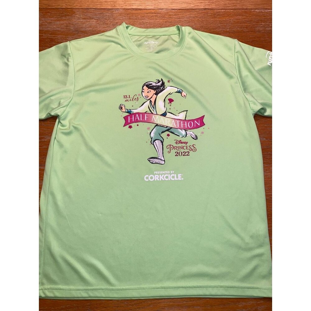 Disney Princess Half Marathon RunDisney Green T-Shirt Presented By Corkcicle 202